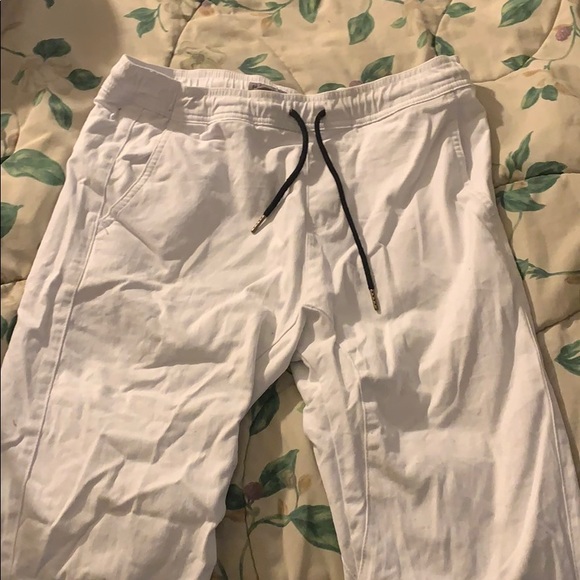 men’s white joggers - Picture 2 of 2